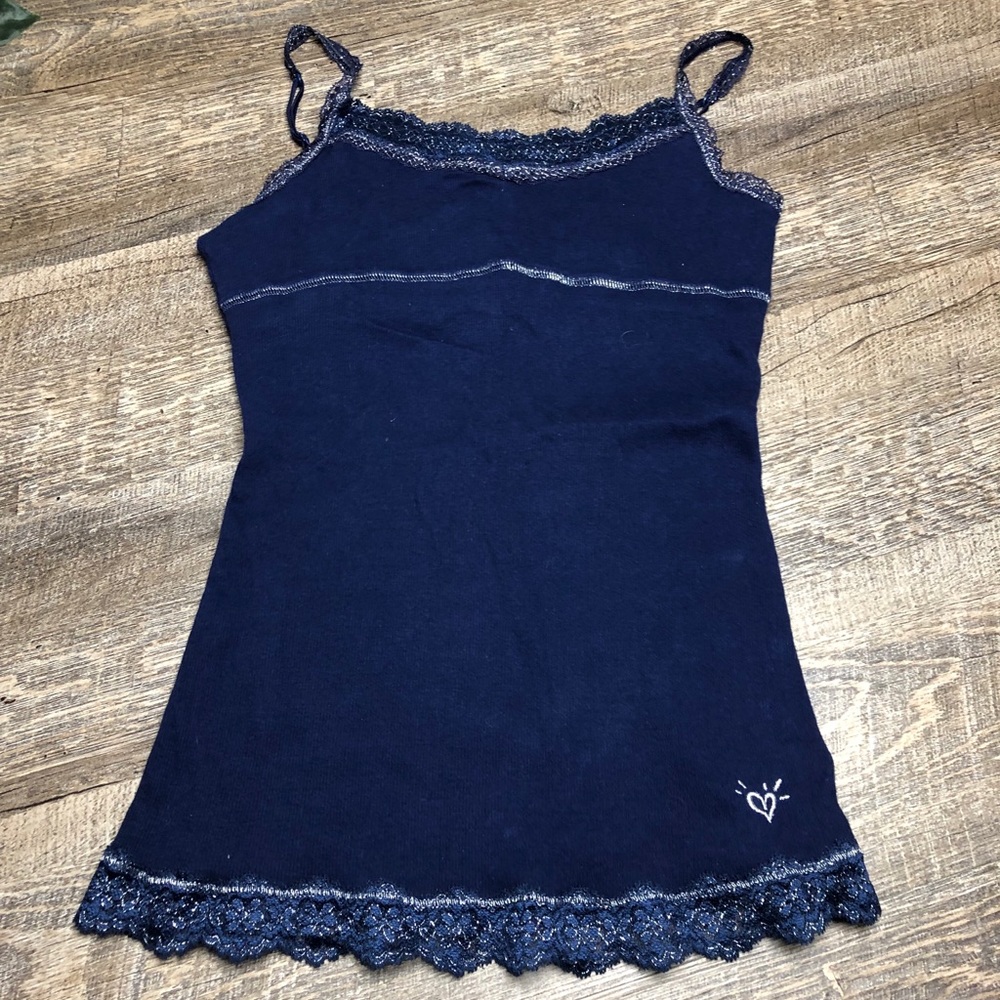 Justice Girls Blue Lace Tank